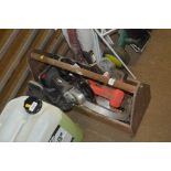 A tool trug and contents of various power tools et