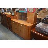 A sideboard fitted two drawers