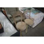 A pair of bentwood chairs