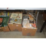 Two boxes of various books