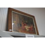 A framed print depicting Cardinals