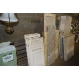 A quantity of various painted doors etc.