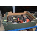 A box containing an Atari video computer system an