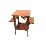 An early 20th Century mahogany occasional table wi