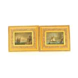 James Derber, a pair of seascapes, signed oils on