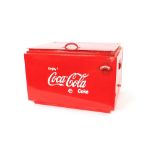 A large Coca Cola coolbox