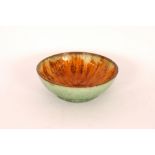 An unmarked Studio pottery bowl, probably Ruskin,