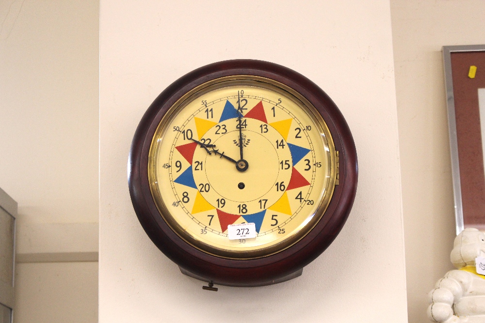 An RAF style wall clock, 32.5cm dia.