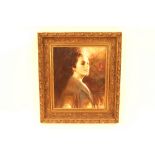 N. Lugo, portrait study of a young woman, signed o