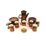 A Denby "Arabesque" coffee set, 21 pieces