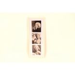 Three photographs of Marilyn Monroe, in one frame