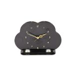 An Art Deco electric cloud style mantel clock, 16cm high