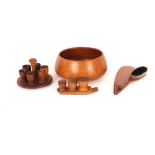 A quantity of various decorative wooden ware items
