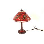 An Art Deco style dragonfly design table lamp
