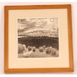 M. Taylor, "Summer in the hills", pencil signed et