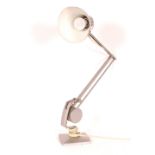 A Horstman silvered angle poise lamp