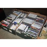 Two boxes of video games