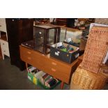 A Schreiber teak effect dressing table