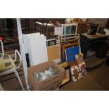 A large quantity of various picture frames; togeth