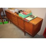 A G plan teak sideboard fitted four drawers