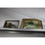 Two gilt framed prints