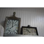 Two wall clocks