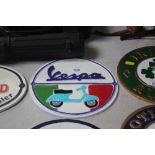 A reproduction Vespa plaque (182)