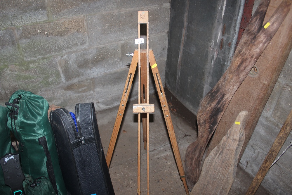 An artists easel