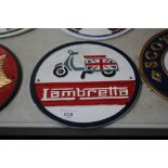 A reproduction Lambretta plaque (181)