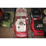 A Mountfield petrol lawnmower