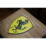 A reproduction Ferrari plaque (174)