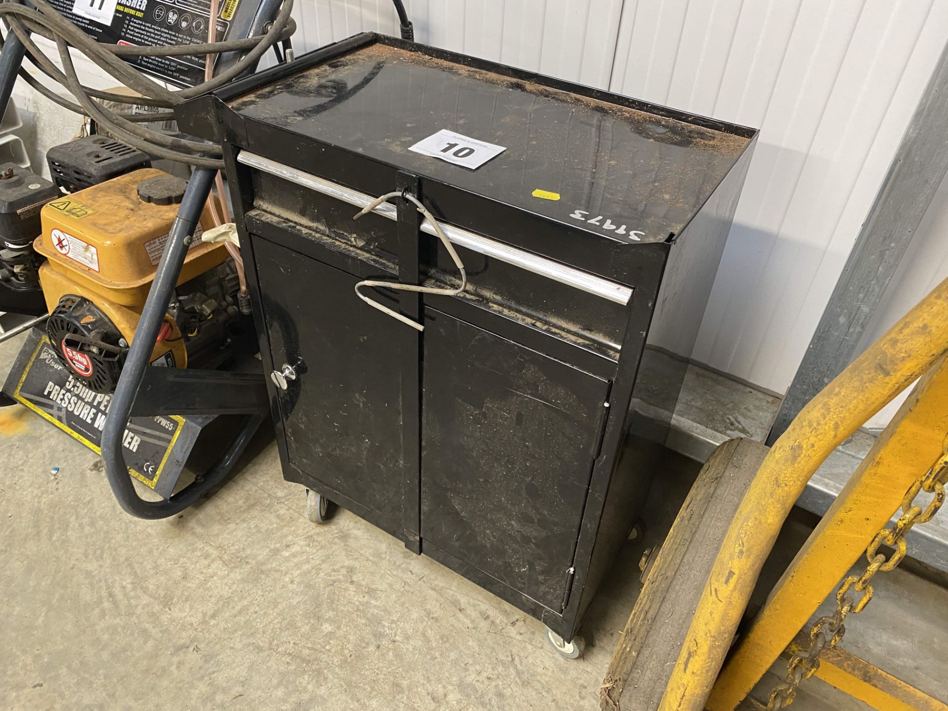 Tool chest with top box.