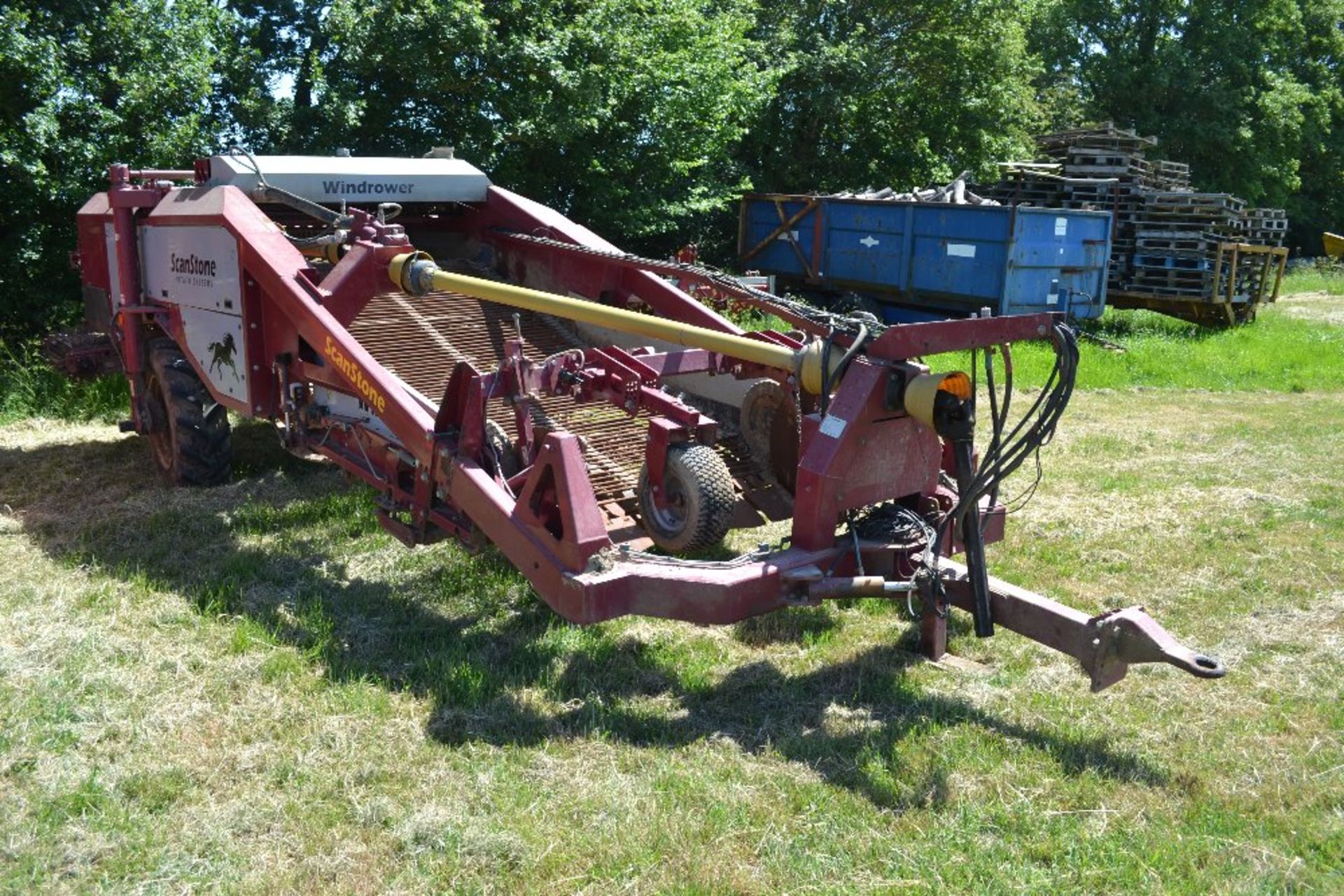 Scanstone trailed Windrower. Model WD17-2+5. 2014. Serial number 2030. Set for 72" beds. LM - Image 26 of 29