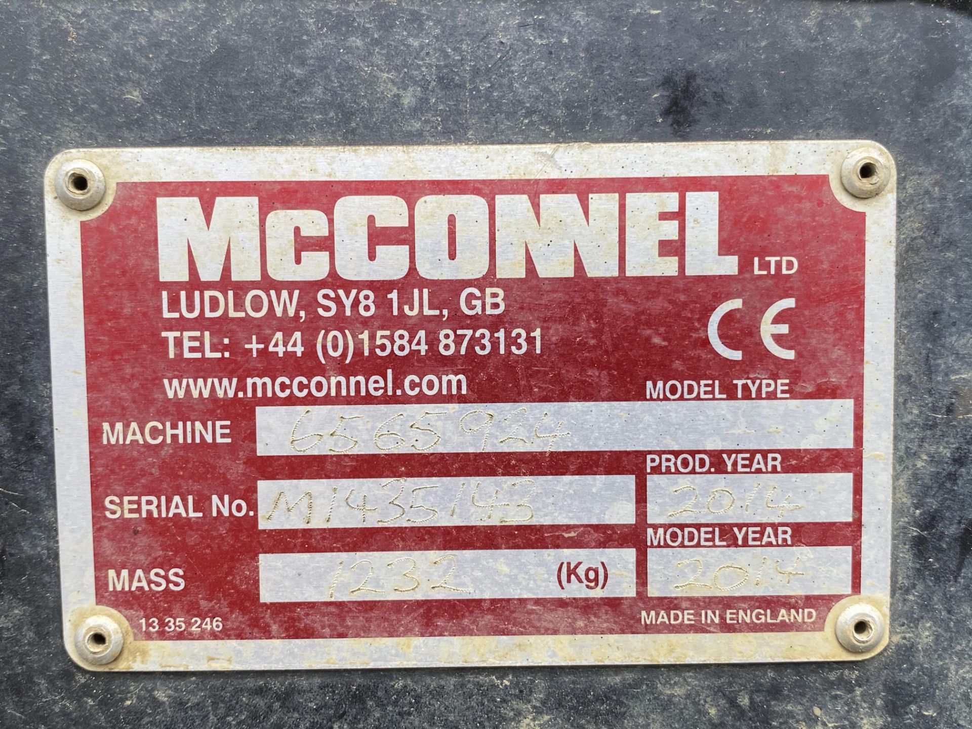 McConnel PA6565T linkage mounted hedge cutter. Machine number 6565924. 2014. Serial number M1435143. - Image 17 of 23