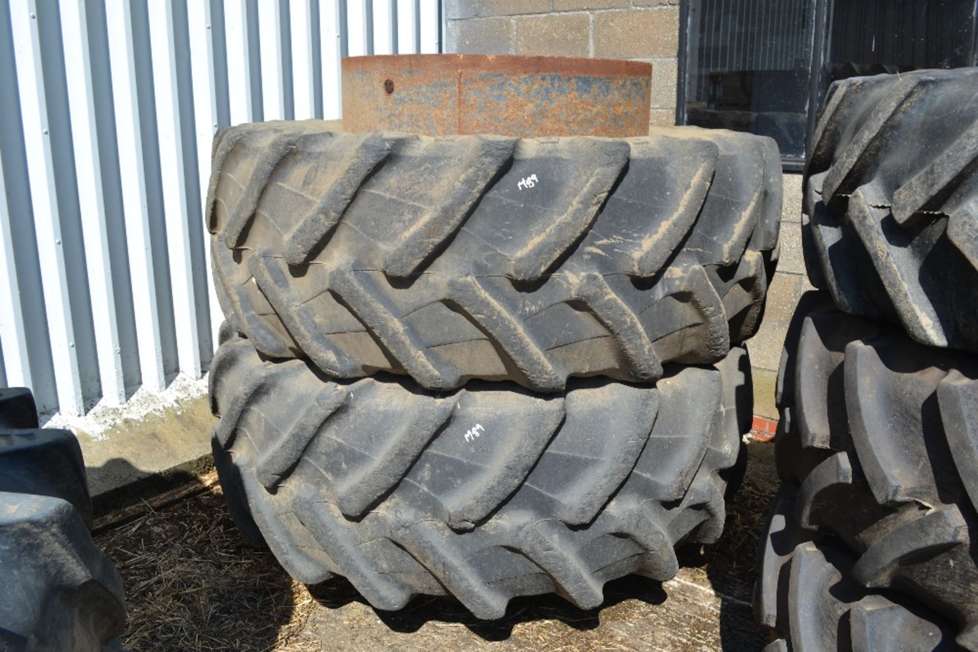 Pair of 580/70R38 Stocks dual wheels and tyres. M - Image 7 of 7