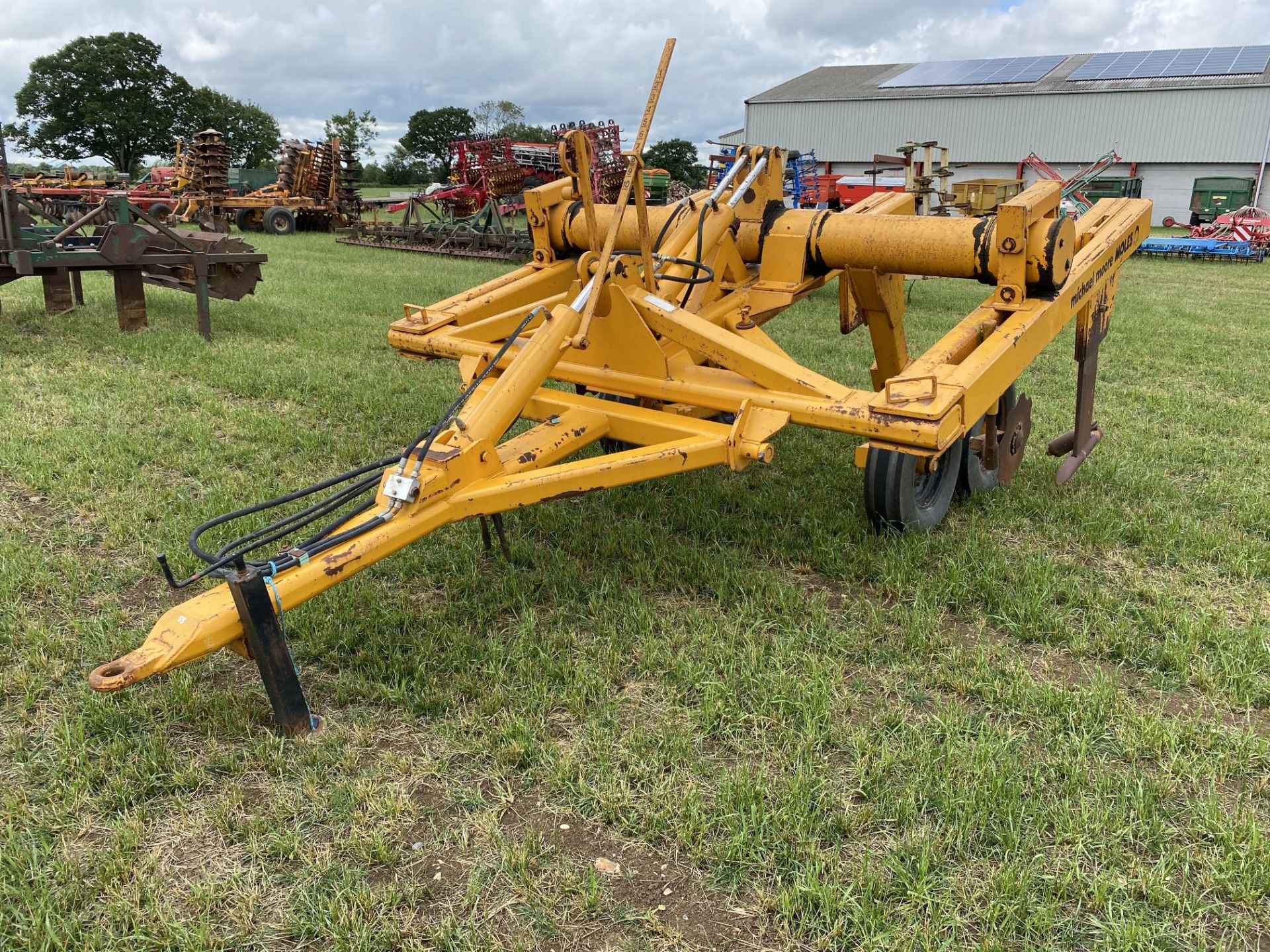 Michael Moore Moles Twin HR two leg mole plough (with fitting for third). Serial number 2403. M