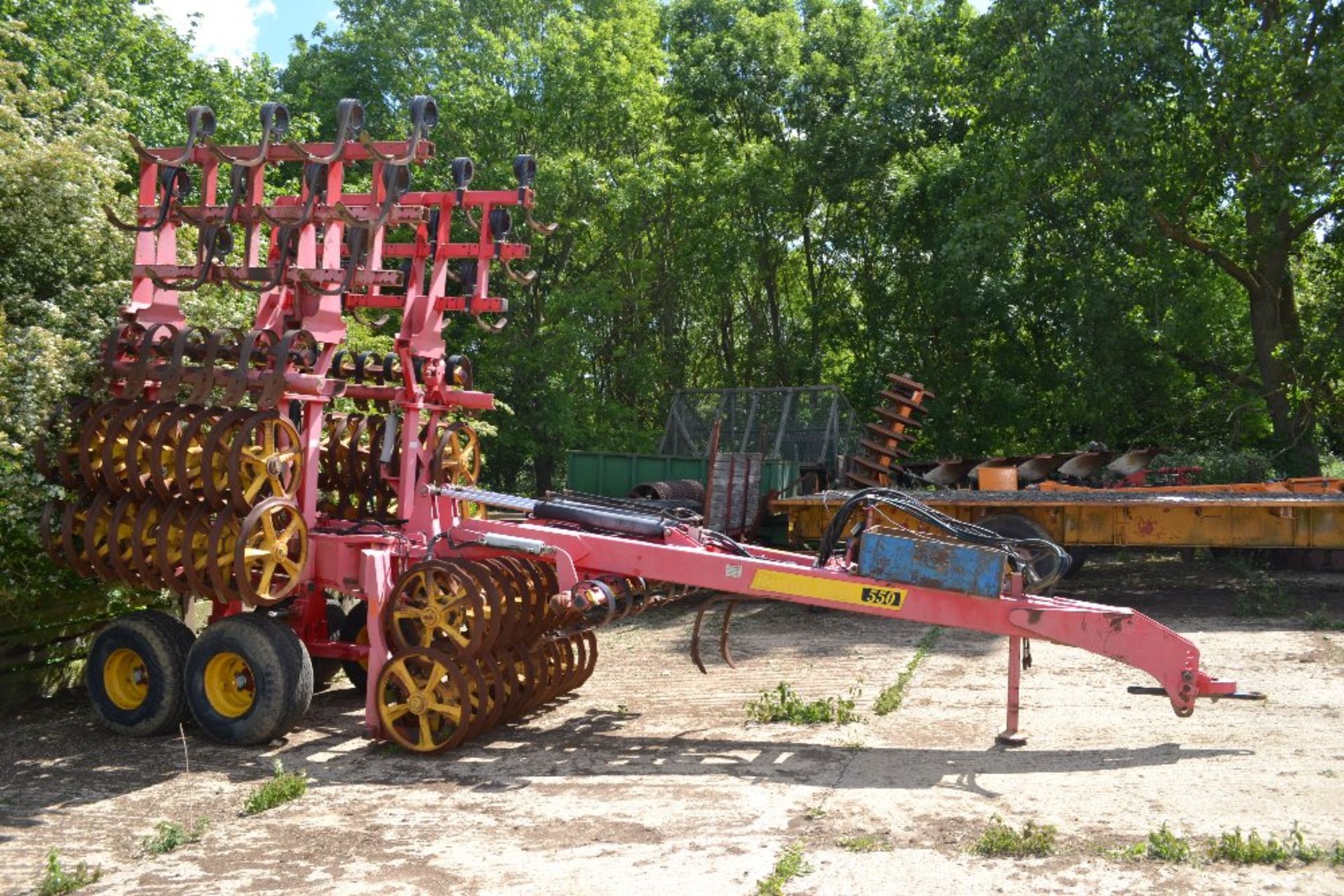 Vaderstad 5.5m hydraulic folding Rexius Twin 550. 10/2000. Serial number 289. Comprising three - Image 10 of 10