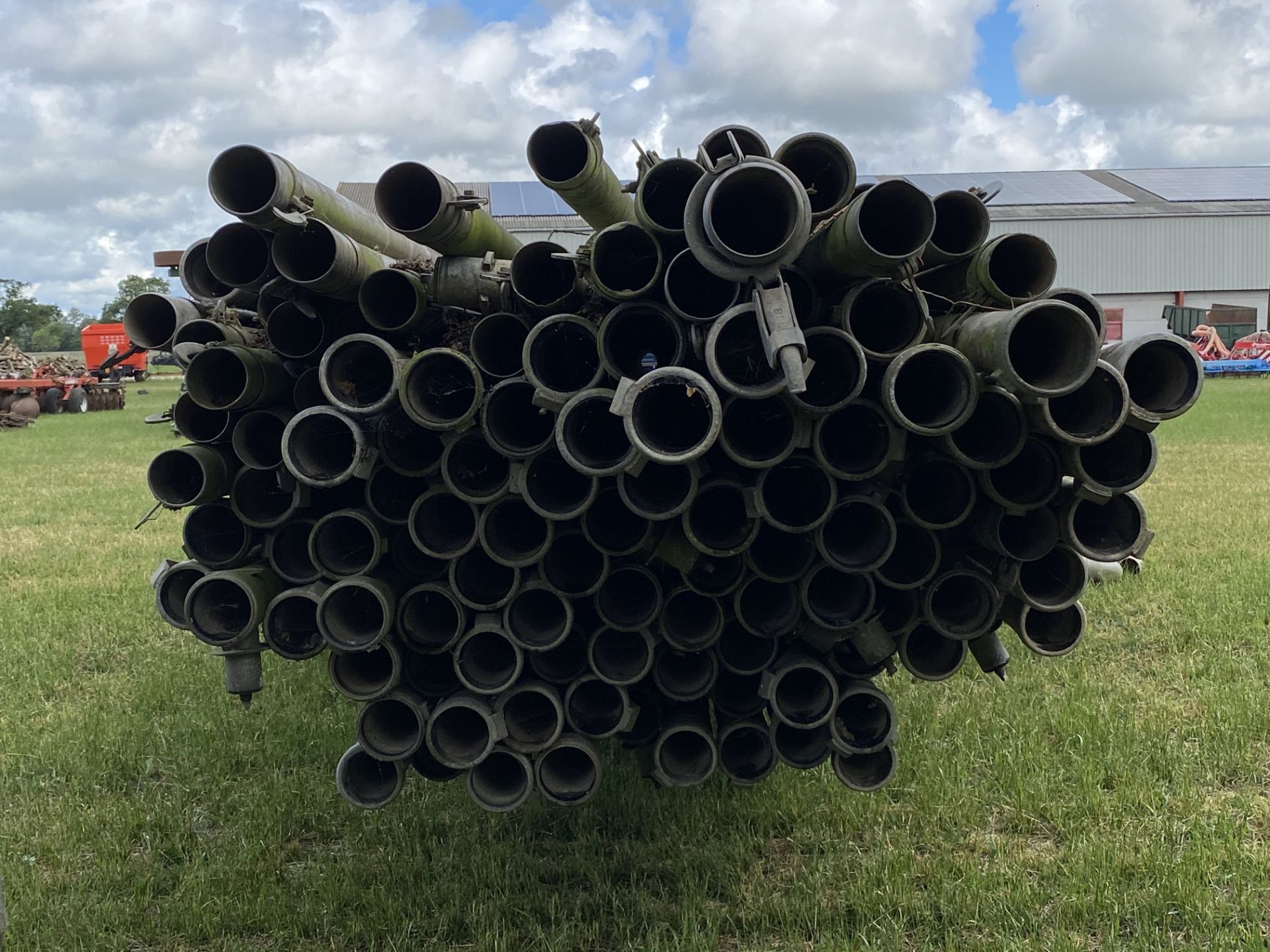 Irrigation pipe trailer and a quantity of pipes. M - Image 3 of 5