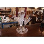 A good quality glass and silver plated epergne