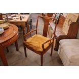 A set of eight Chinese hardwood dining chairs, (six