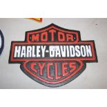 A Harley Davidson sign