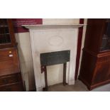 An early 20th Century cast iron fireplace