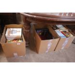 Three boxes of miscellaneous books