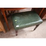 A 19th Century mahogany framed stool