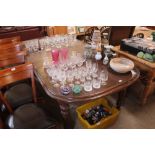 A large Victorian mahogany extending dining table