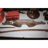 An antique elm yoke