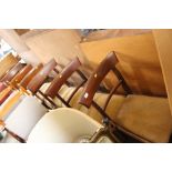 Seven various Victorian bar back dining chairs