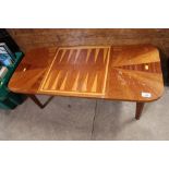 An inlaid coffee table