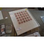 QV 1855-1858 1d reds on album page 30, includes sh