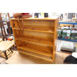 A pine shelf unit